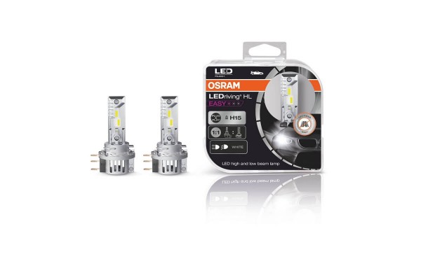 Λάμπες Led H15 Osram Ledriving Hl Easy 12volt 3/16watt 1250/250lm 6500k 2 Τεμάχια