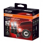 Λάμπες Led H4 Osram 12volt 23/27watt Night Breaker +230% 6000k 64193DWNB 2 Τεμάχια