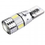 Λάμπες Led T10 12volt 6 Smd Led Canbus Λευκό Φως Canbus 600407 2 Τεμάχια