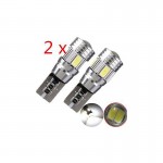 Λάμπες Led T10 12volt 6 Smd Led Canbus Λευκό Φως Canbus 600407 2 Τεμάχια