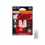 Λάμπες Led T10 12Volt 1Watt Night Breaker 6000k Osram 2825DWΝΒC-02Β 2 Τεμάχια