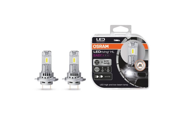 Λάμπες Led H7/H18 Osram Ledriving Hl Easy 12volt 16watt 1400lm 6500k 2 Τεμάχια