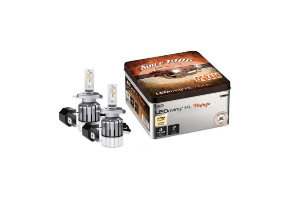 Λάμπες Led H4/R2/H19 Osram 12Volt 14/14Watt Ledriving Hl Vintage 2700k Κίτρινο Χρώμα 64193DWVNT-2MB 2 Τεμάχια