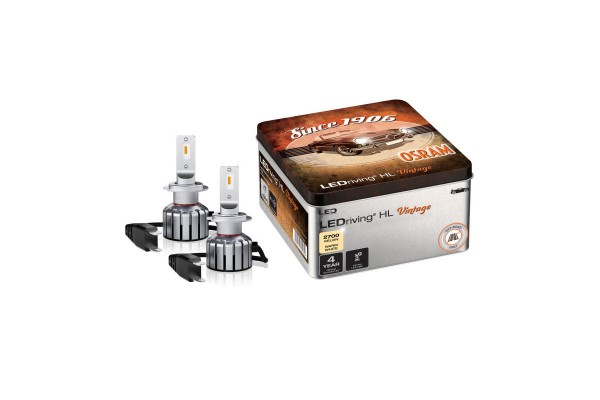 Λάμπες Led H7/H18 Osram 12Volt 18Watt Ledriving Hl Vintage 2700k Κίτρινο Χρώμα 64210DWVNT-2MB 2 Τεμάχια