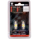 Λάμπες Led Σωληνωτές 31mm 1 Led 12volt Λευκό Φως Racesport LIT17BN 2 Τεμάχια