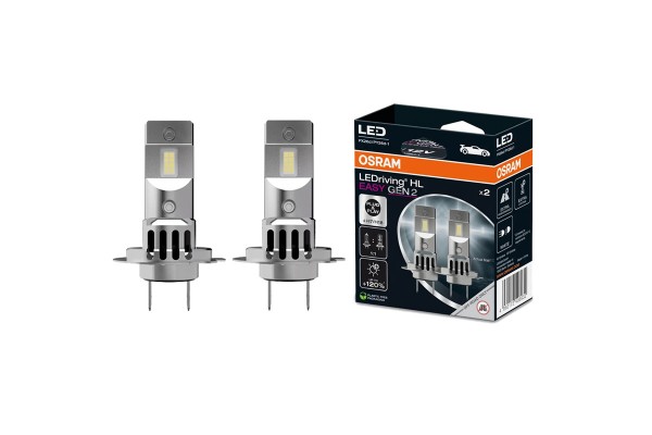 Λάμπες Led H7/H18 Osram Ledriving Hl Easy Gen2 12volt 16watt 2000lm 6500k 2 Τεμάχια