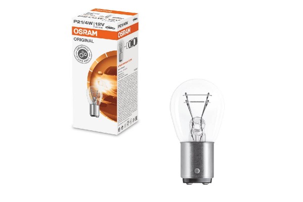 Λάμπα Αλογόνου P21/4W 12V BAZ15DΔιπολική Osram 7225 1 Τεμάχιο