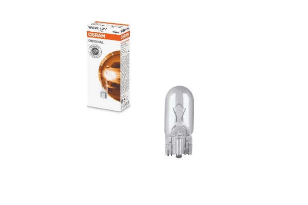 Λάμπα Αλογόνου T10 W5W 12V W2.1x9.5D Osram 2825 1 Τεμάχιο