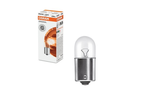 Λάμπα Αλογόνου R5W BA15S 12V 5w Φουντούκι Osram 5007 1 Τεμάχιο