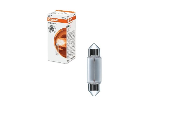 Λάμπα Σωληνωτή 41mm C10W SV8.5-8 12V 10W Osram 6411 1 Τεμάχιο