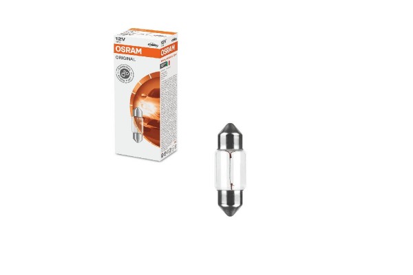 Λάμπα Σωληνωτή 31mm C10W SV8.5-8 12V 10W Osram 6438 1 Τεμάχιο