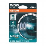 Λάμπες Αλογόνου T10 W5W 12V 5w Cool Blue Intense Next Generation Osram 2825CBN-02B 2 Τεμάχια