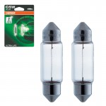 Λάμπα Σωληνωτή 36mm C5W SV8.5-8 12V 5W Ultra Life Osram 6418ULT 2 Τεμάχια