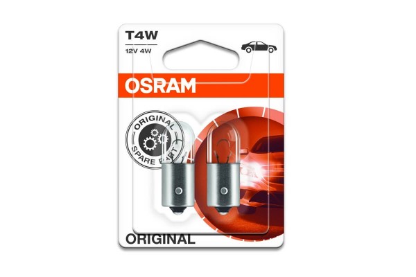 Λάμπες Αλογόνου BA9S T4W 12V 4w Osram Original 3893-02B 2 Τεμάχια