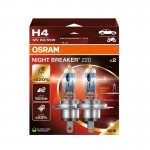 Λάμπες Αλογόνου H4 12V 60/55w Night Braker 220 +220% Osram 64193ΝΒ220-2HB 2 Τεμάχια