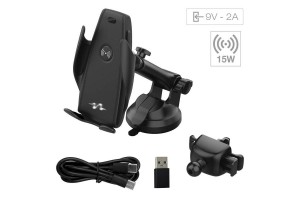 Βάση Κινητού Αυτοκινήτου Με Wireless Charger Με Βεντούζα Pulse Mobile CARHL14