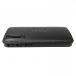 Power Bank Treqa TR-901 12800mAh Με 3 Θύρες USB-A Και Led Φως Μαύρο 1 Τεμάχιο