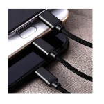 Καλώδιο Φόρτισης Και Μεταφοράς Δεδομένων Usb Earldom EC-IMC015 3 In 1 Black 1.2m 1 Τεμάχιο