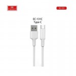 Καλώδιο Φόρτισης Usb Type C Earldom EC-131C 5V 3A 1m 1 Τεμάχιο