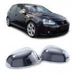 Καπάκια Καθρεφτών Για Vw Golf V (5) 03-08 / Jetta 05-10 / Eos 06-08 / Sharan 04-10 / Passat 3BG 04-05 Χρωμίου 2 Τεμάχια