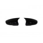 Καπάκια Καθρεφτών Για Vw Golf Vi (6) 08-12, Touran 10-15 M4 Look Μαύρο Γυαλιστερό 2 Τεμάχια