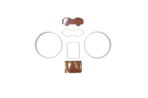 Δαχτυλίδια Καντράν Για Vw Golf Iv (4) 98-04, Bora 98-05 Ασημί Ματ