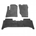 Πατάκια Σκαφάκια 3D Από Λάστιχο Για Porsche Cayenne 1 (9PA) (02-11) / Vw Touareg 1 (7L) 02-10 "Star Diamond" 3 Τεμάχια Μαύρα