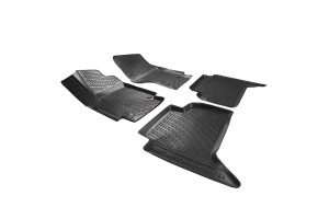 Πατάκια Σκαφάκια 3D Από Λάστιχο Tpe Για Vw Αmarok 2010- Rizline 4 Τεμάχια Μαύρα