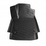 Πατάκια Σκαφάκια 3D Από Λάστιχο Tpe Για Vw Αmarok 2010- Rizline 4 Τεμάχια Μαύρα