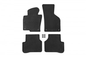 Λαστιχένια Πατάκια Geyer & Hosaja Για Vw Passat B6 2005-2010, Passat B7 2010-2014, Passat Cc 2008-2011, 4 Τεμάχια, Μαύρο 807/4C