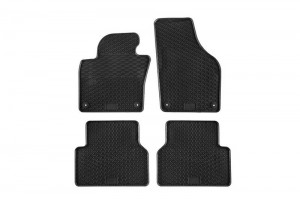 Λαστιχένια Πατάκια Geyer & Hosaja Για Vw Tiguan 2007-2015 4 Τεμάχια Μαύρα 808/4C