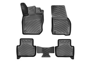 Πατάκια Σκαφάκια 3D Από Λάστιχο Tpe Για Vw Tiguan 2024- Rizline 4 Τεμάχια Μαύρα