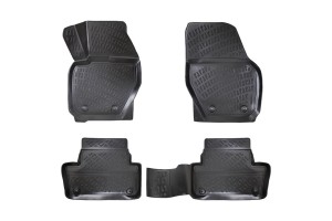 Πατάκια Σκαφάκια 3D Από Λάστιχο Tpe Για Volvo ΧC-60 09-17/ΧC-70 2010- Rizline 4 Τεμάχια Μαύρα