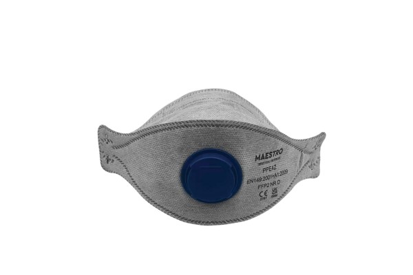 Maestro PPE4Z Μασκα Μιας Χρησης Με Σωμα Ενεργου Ανθρακα Και Φιλτρο (FFP2)