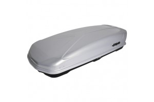 Μπαγκαζιερα Koral 400L 160x80x40cm Γκρι Γυαλιστερη Διπλο Ανοιγμα