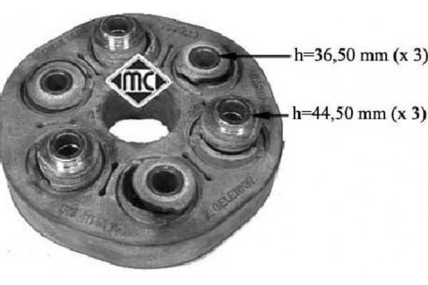 Metalcaucho Άρθρωση, Διαμήκης Άξονας - 04417