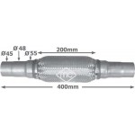 Metalcaucho Εύκαμπτος σωλήνας, σύστ. εξάτμ. - 02047