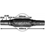 Metalcaucho Εύκαμπτος σωλήνας, σύστ. εξάτμ. - 02047