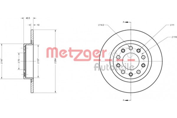 Metzger Δισκόπλακα - 6110690