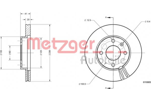 Metzger Δισκόπλακα - 6110805