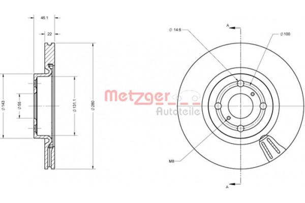 Metzger Δισκόπλακα - 6110817