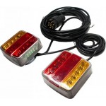 Φανάρια Τρέιλορ Μαγνητικά Με Καλωδίωση Led 12 Volt 10x9x4 Cm Σετ 2 Τεμάχια