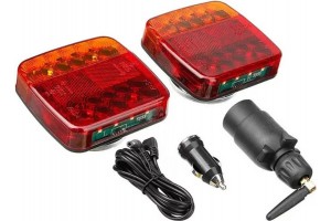 Φανάρια Τρέιλορ Led Μαγνητικά Ασύρματα 12 - 24 Volt 10x10.5 Cm 2 Τεμάχια