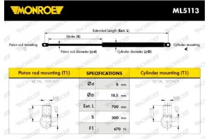Monroe Αμορτ. αερίου, Χώρος αποσκ./φόρτωσης - ML5113