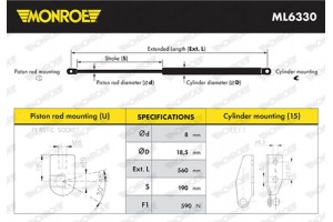 Monroe Αμορτ. αερίου, Χώρος αποσκ./φόρτωσης - ML6330