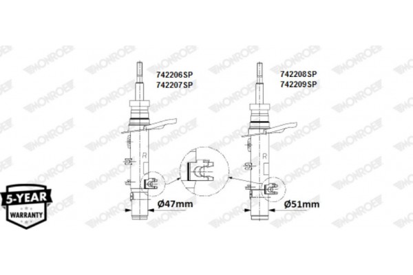 Monroe Αμορτισέρ - 742206SP