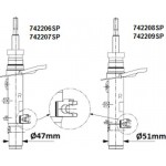 Monroe Αμορτισέρ - 742209SP
