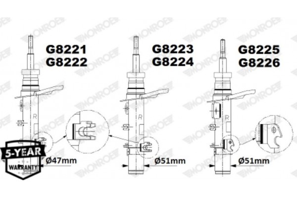 Monroe Αμορτισέρ - G8221