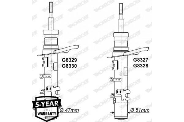 Monroe Αμορτισέρ - G8329
