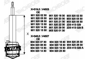 Monroe Αμορτισέρ - V4507